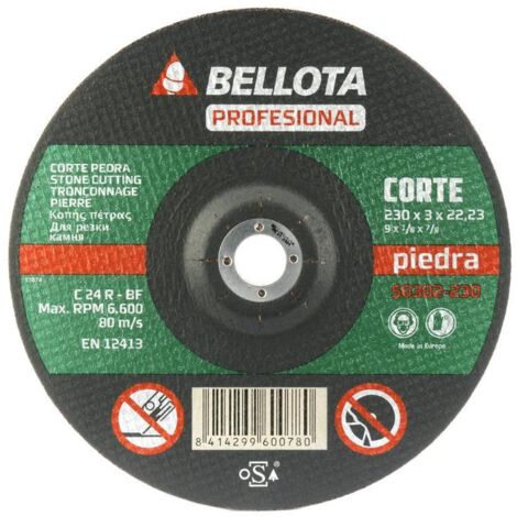 Disco Corte Piedra 230X3X22 Mm Bellota