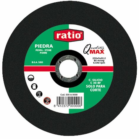 Disco corte piedra Quality Max Ratio - varias opciones disponibles