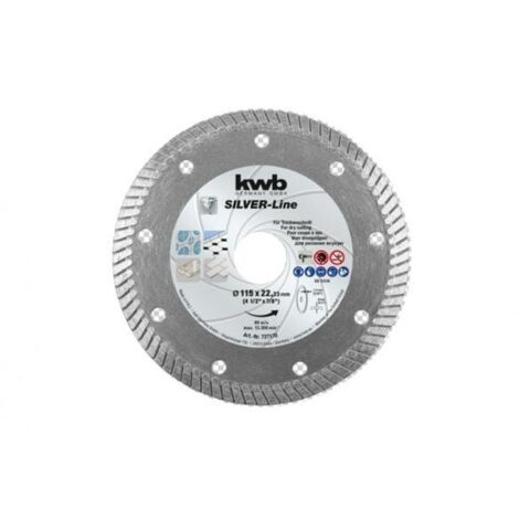 Disco corte porcelan. 115x1,4 mm b/cont diam kwb
