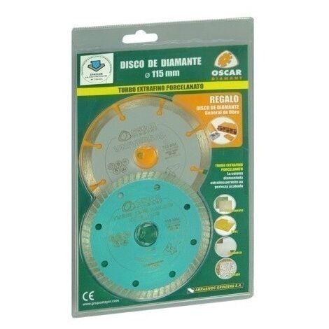 Disco Corte Porcelanico  115 Mm Turbo D.G.Obra115 Diamante  Grinding