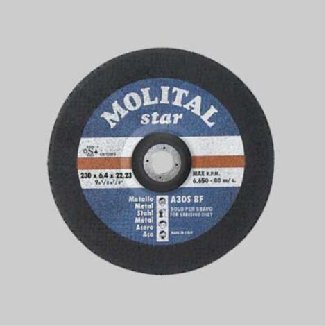 Disco da sbavo per ferro ø 115x6,0 mm MOLITAL