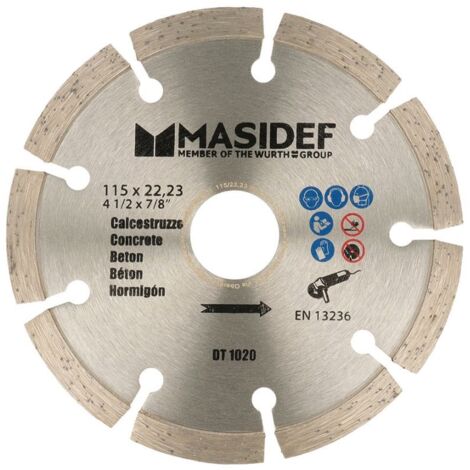 Disco da taglio Ø115X2,0MM diamantato con corona lama segmentata per calcestruzzo