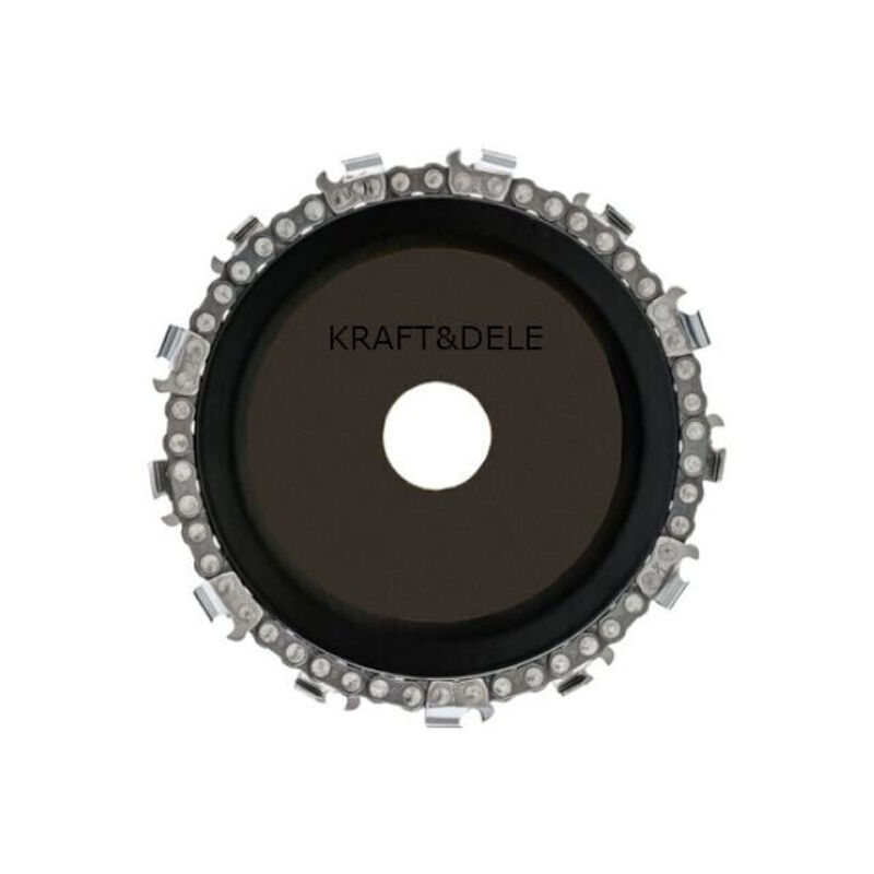 Image of Tooltek - disco da taglio con catena 14 denti per legno smerigliatrice angolare da 125 mm kraft
