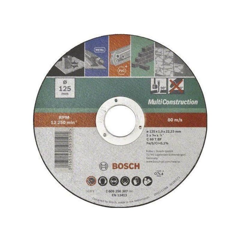 Disco da taglio d=125 per smerigliatrice Bosch