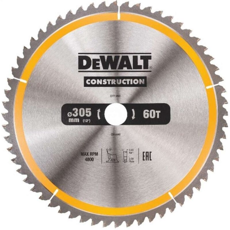 Accessori - Lama da sega 305x30 mm, 60 denti DT1960 - Dewalt