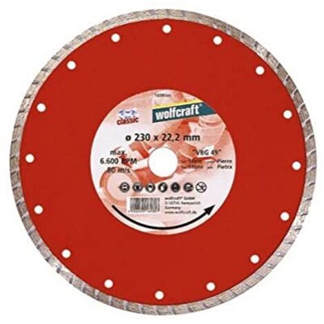 Disco da Taglio Diamantato Pro Turbo 115 Smerigliatrice Angolare Wolfcraft