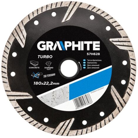 Disco da taglio diamante Graphite 57h628 turbo 180 mm