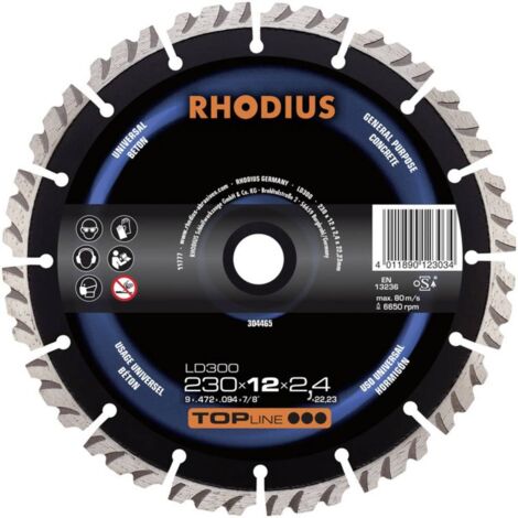 Disco da taglio diamante Rhodius ld300 125 mm segmenti turbo
