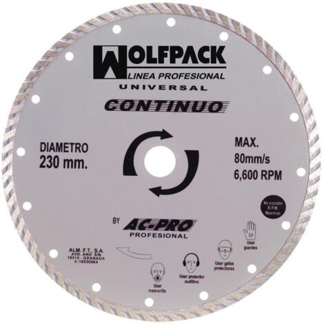 Disco da taglio diamond wolfpack 115 mm per smerigliatrice