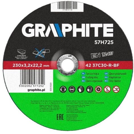 Disco da taglio Graphite 57h725 230 mm 3.2 mm