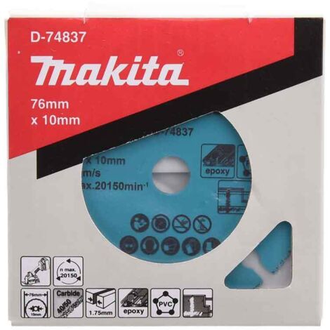 Disco da taglio Makita 76 mm Ø universale 76 mm - 1,75 mm - K 40 / 50