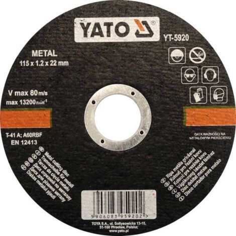 DISCO DA TAGLIO METALLO 115X1.2X22