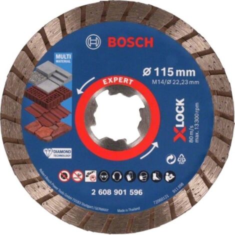 DISCO DA TAGLIO MULTIMATERIALE EXPERT X-LOCK, diamante, 115 x 22,23 x 2,4 x 12 mm