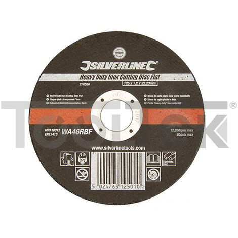 DISCO DA TAGLIO PER ACCIAIO INOX PIATTO RINFORZATO 125mm SILV 276598