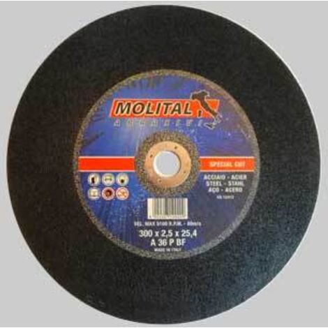 Disco da taglio per ferro per troncatrici diametro 350x2,8 mm conf. da 10 pz