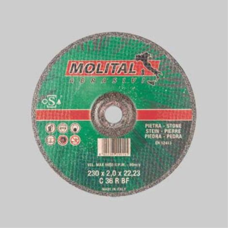 Disco da taglio per marmo sottile ø 230x2,0 mm (25 pezzi) MOLITAL