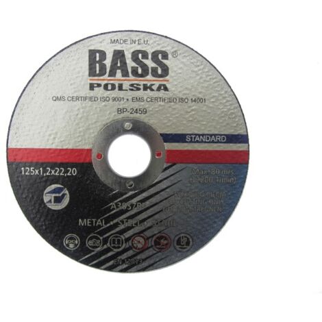 Disco da taglio per metallo 125mmx1.2x22.2mm