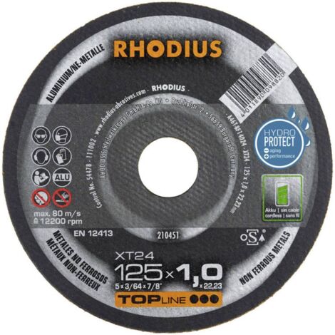 Disco da taglio Rhodius xt24 115 mm alta velocità calore basso