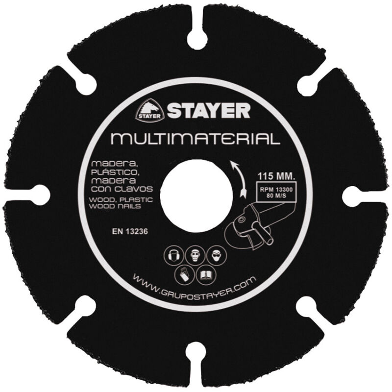 Stayer Iberica - Disco diamantato professionale de per multimateriali, disco multimateriale tc Ø115 x22,3