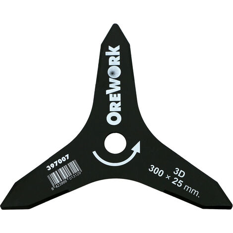 Disco de 3 dientes para desbrozar - 300x25,4x3 mm