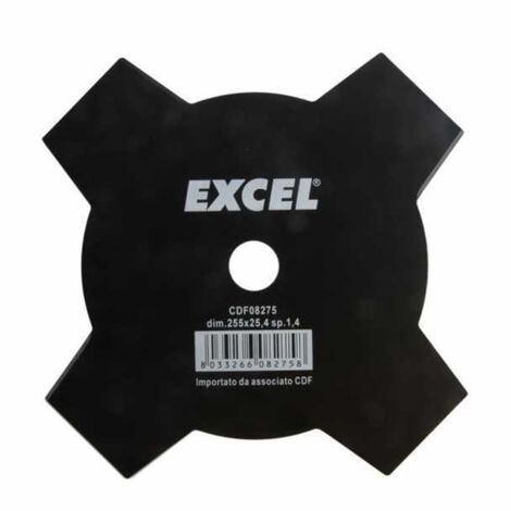 Disco de acero de 4 dientes de 255 mm Excel 08275