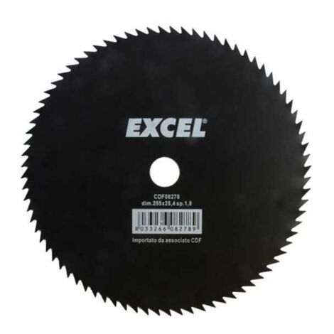 Disco de acero de 80 dientes mm 255 Excel 08278