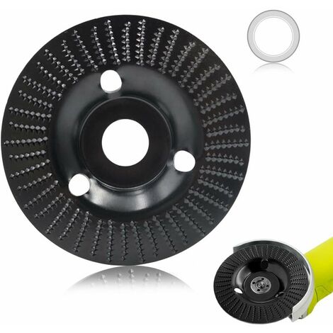 Disco de amoladora angular Disco de tallado Disco de amoladora de madera Disco abrasivo de madera de 125 mm para dar forma, esmerilar y cortar, adecuado para la mayoría de amoladoras angulares 13Treiz