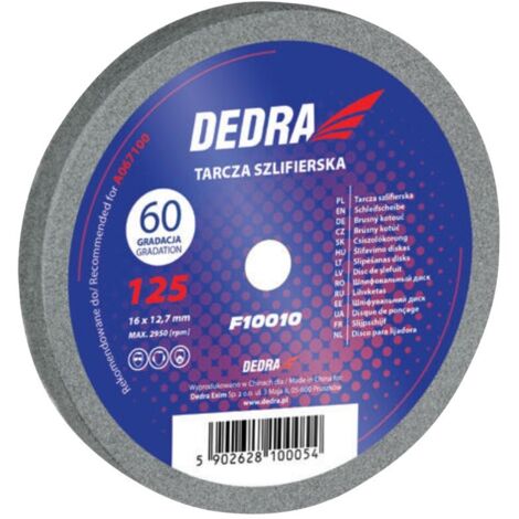 Disco de amolar Dedra f10010 electrocorindón grano 60