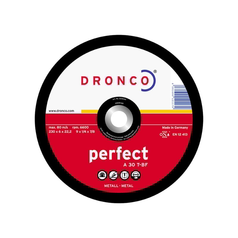 

Disco desbaste A30T 230X6,0X22,2 - Dronco