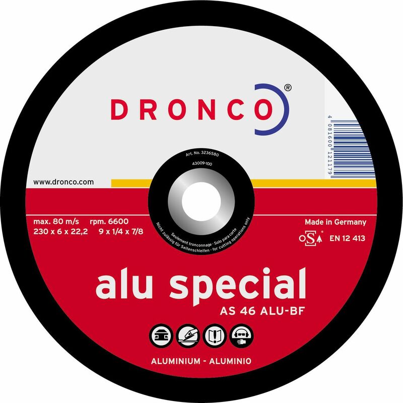 

AS46ALU-115 - Disco de desbaste AS 46 ALU Special-metal, 115 x 6 mm - Dronco