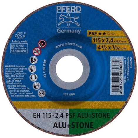 Disco de corte C30PPS acodado 115x24mm PFERD