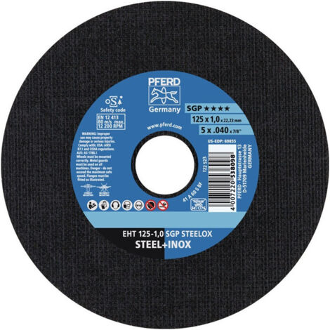 Disco de corte curva A60SSG-INOX 115x1mm PFERD