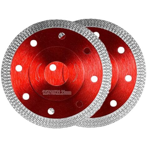 Disco de corte Danté para gres porcelánico 125 x 22,23 mm para azulejos, granito (para amoladora angular Ø 125 x 22,23)...DEBUNS