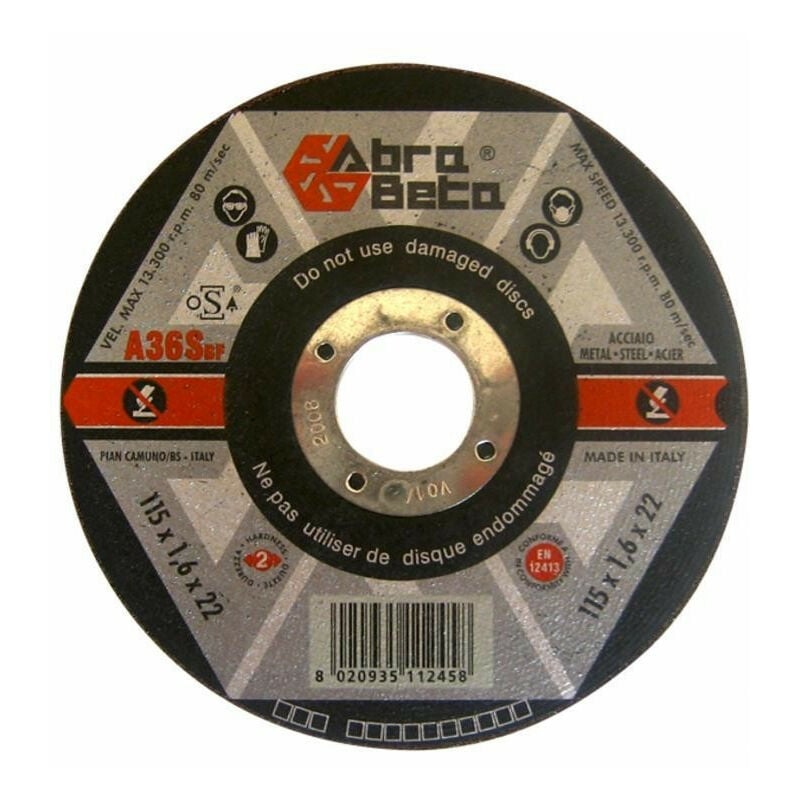 

Disco de corte de ø 115x1,6x22 acero (Juego de 5 )