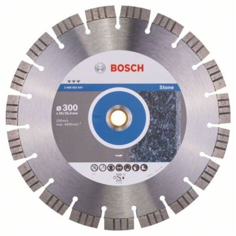 Disco de corte de diamante Best Stone: 300x20/254x28x15 BOSCH 2608602647