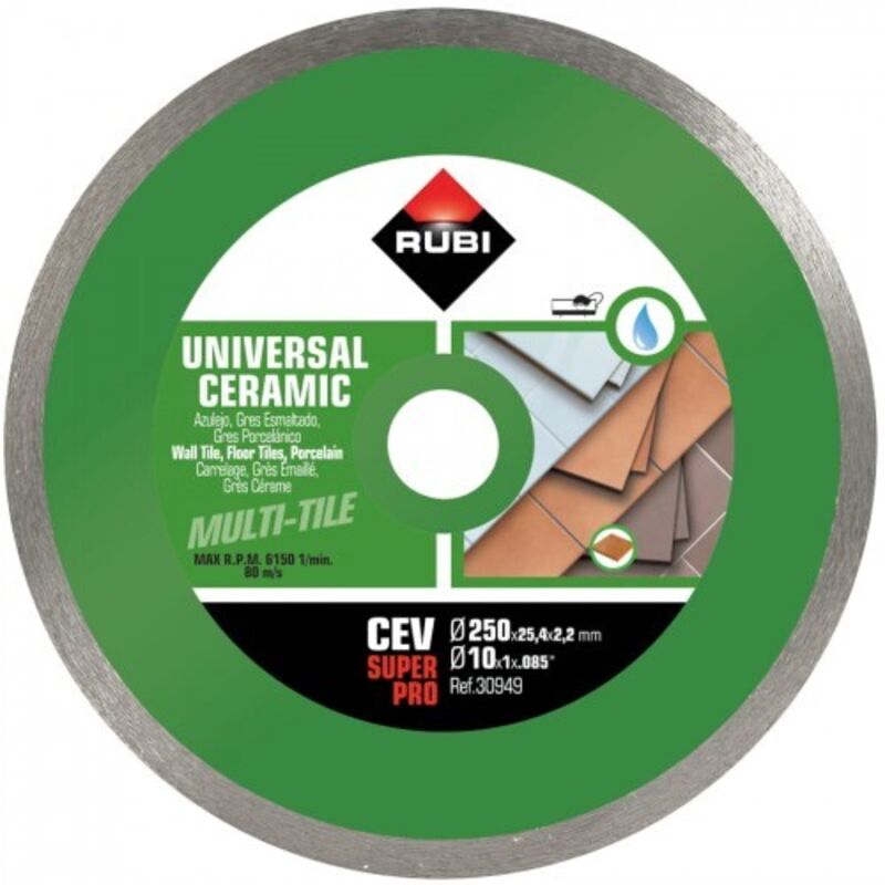 Rubi Cev 250 Superpro Diamantscheibe Für Wandfliesen - Ri 30949