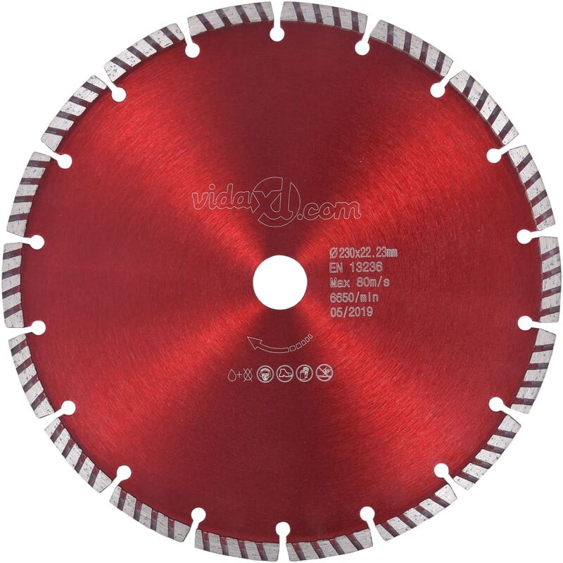 

Disco de Corte de Diamante con Turbo Acero 230 mm - Vidaxl