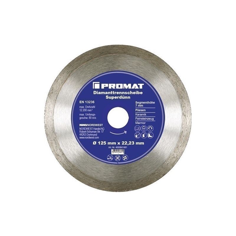 

Disco De Corte Diamantado Dim. 115 Mm Perforacin 22,23 Mm