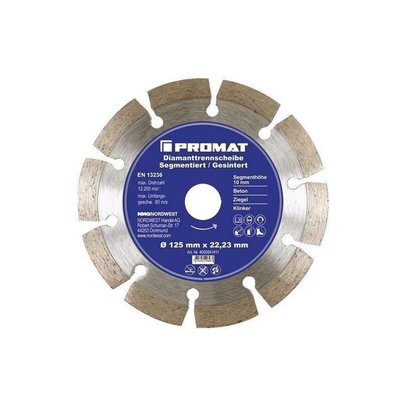 

Disco De Corte Diamantado Dim. 115 Mm Perforacin 22,23 Mm