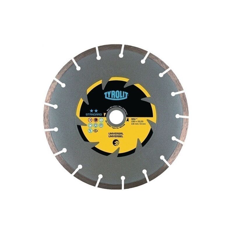 

Disco De Corte Diamantado Dcu Estndar Dim. 230 Mm Perforac