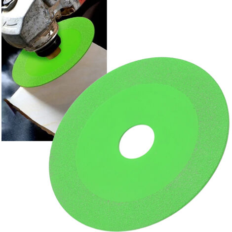 Disco de corte de diamante ultrafino para cortar vidrio, jade, cristal y cerámica: 100 mm de diámetro, abertura de 20 mm, 1 mm de espesor para un rectificado preciso y sin polvo.