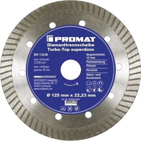 DISCO DE CORTE DIAMANTADO DIÁM. 230 MM PERFORACIÓN 22,23 MM