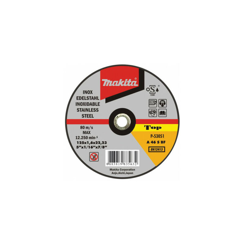 

Disco de corte extrafino acero inoxidable 115mm - Makita