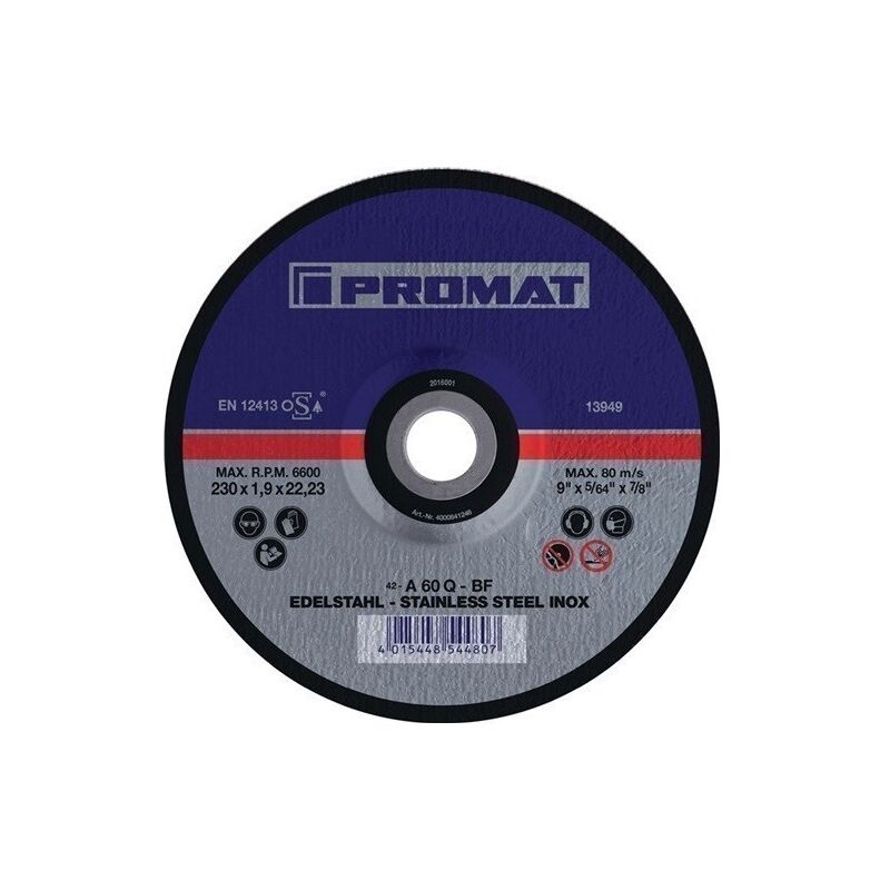

Disco De Corte Inox D 115 X 1,5 Mm Recto Inox Perforacin 22