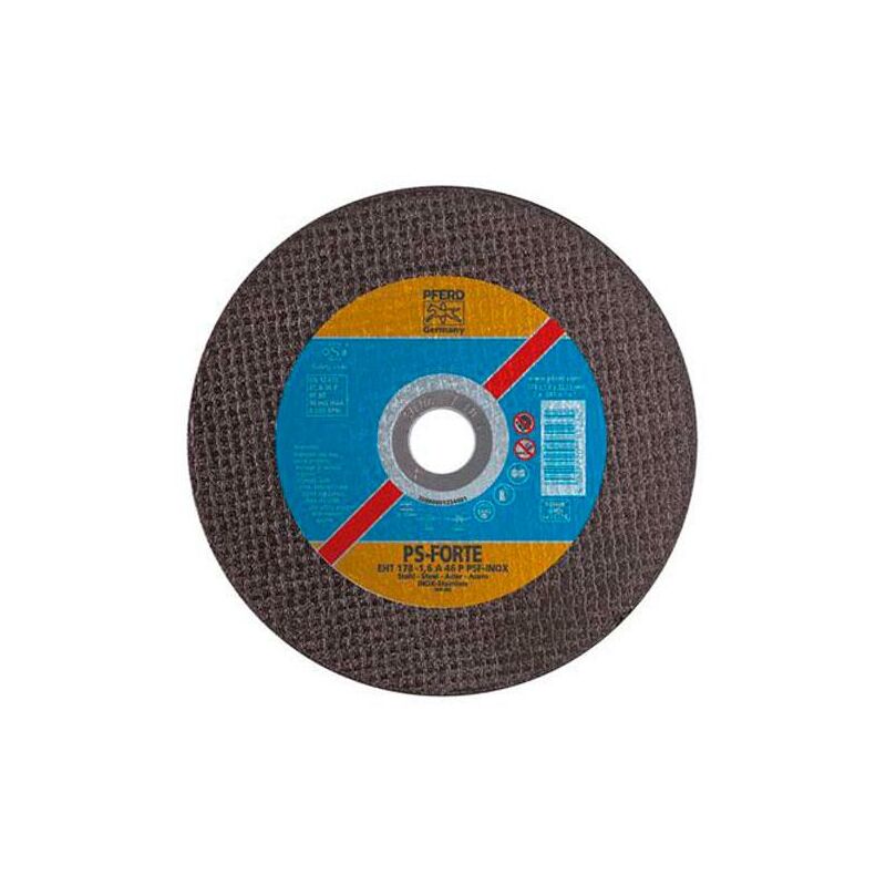 

Disco de corte inox/metal EHT Pferd - 125 x 1,0 mm. A60 P PSF-Inox.