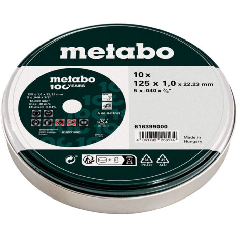 DISCO DE CORTE INOXIDABLE 1251,022,23MM 10 UDS - ME 616399000