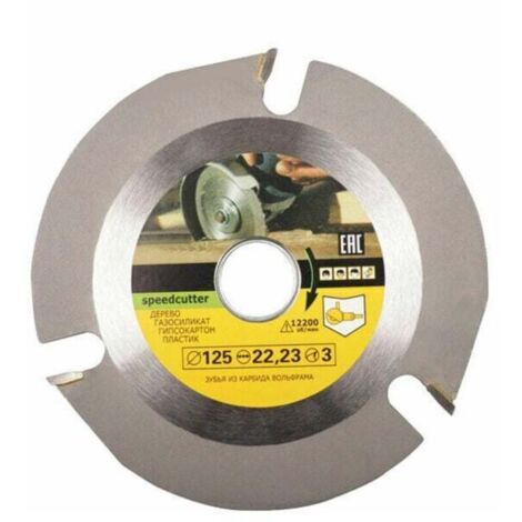 Disco de corte para amoladora angular, 125 mm. Disco para lijar madera - Disco para cortar madera - Disco para tallar para amoladora angular.