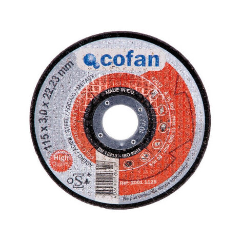 Disco de corte profesional +30% seguridad y rendimiento acero y hierro                          230 mm               3.0 x 22.2 mm