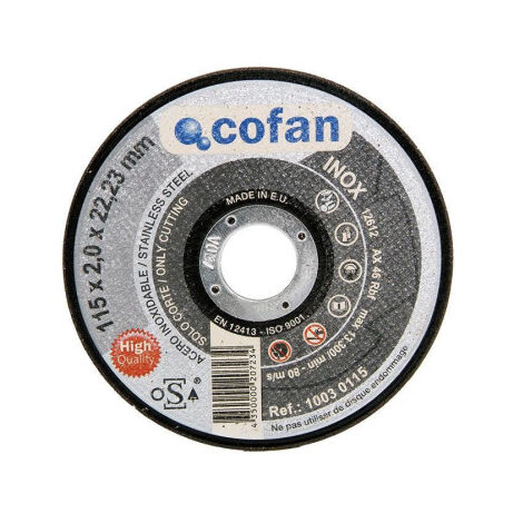 Disco de corte profesional +30% seguridad y rendimiento de acero inoxidable Linea gris                          180 mm               2.5 x 22.2 mm