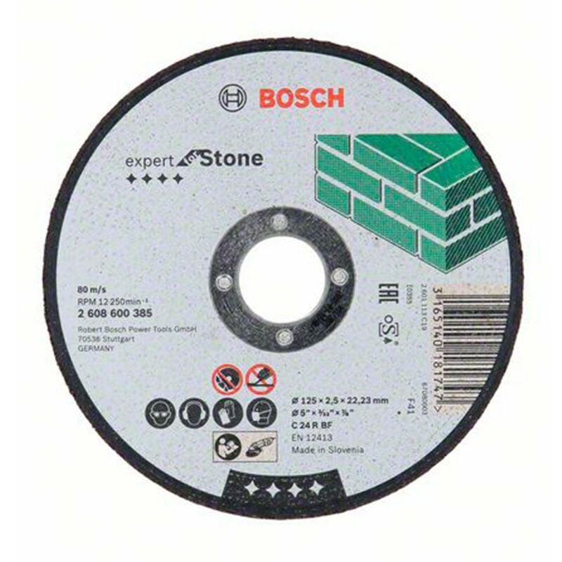 

Bosch 2608600385 Disco abrasivo corte recto Expert Stone 125x2,5mm 25 uds